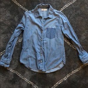 Hollister Denim Top Size Small